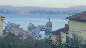 03/10/2023. USNS Laramie ormeggiata al molo Varicella (La Spezia)