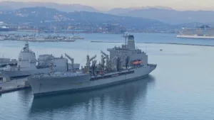03/10/2023. USNS Laramie ormeggiata al molo Varicella (La Spezia)