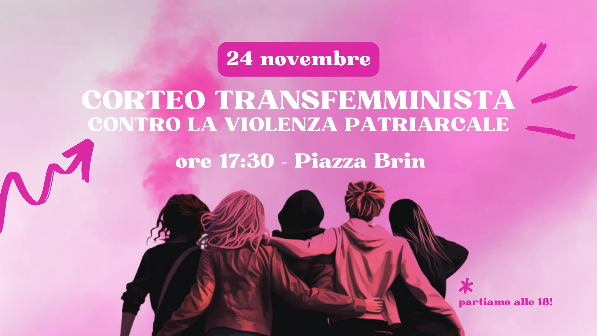24 novembre: corteo contro la violenza patriarcale
