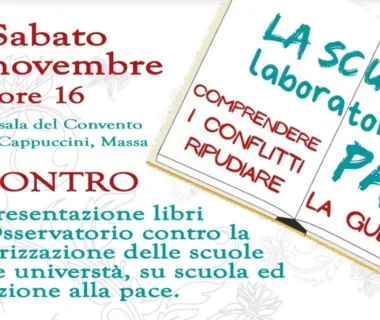 Scuola, laboratorio di Pace a Massa